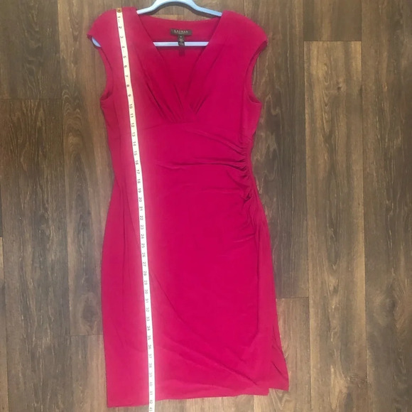 Lauren Ralph Lauren Women’s Pink Fitted Dress Size 12 - Picture 8 of 11